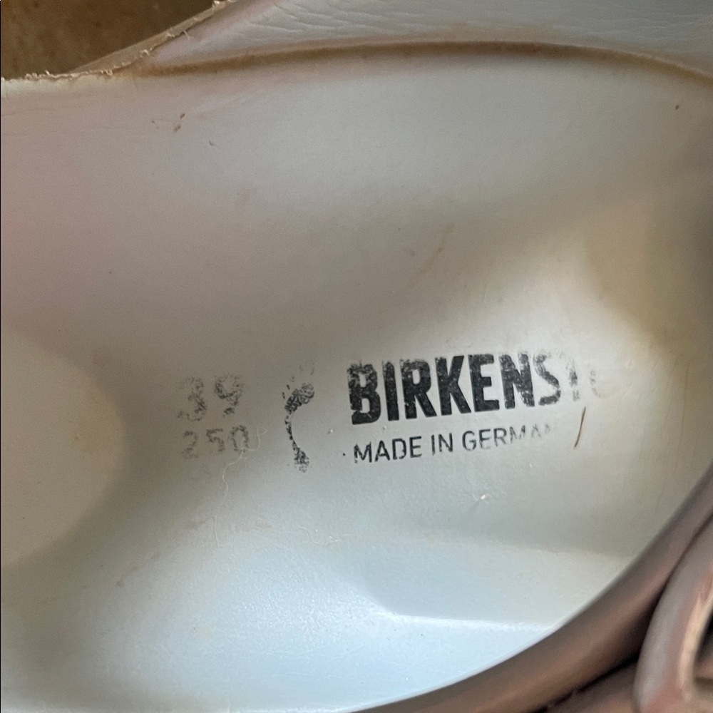Birkenstock Light Gray Sandal Slip ons - Picture 2 of 6